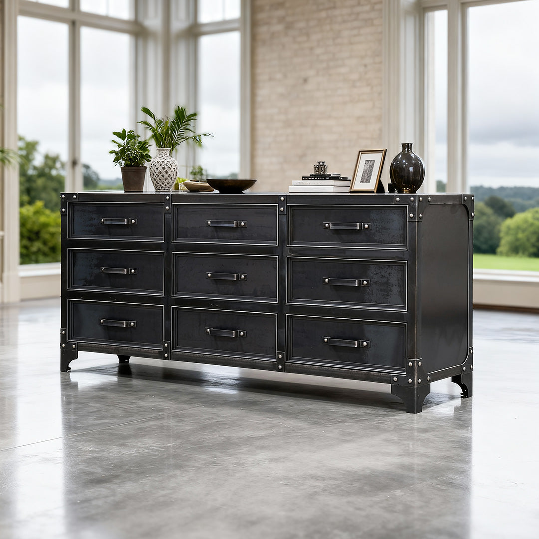 blue dress for baby girl Elure Wood 9-Drawer Dresser – City Mattress