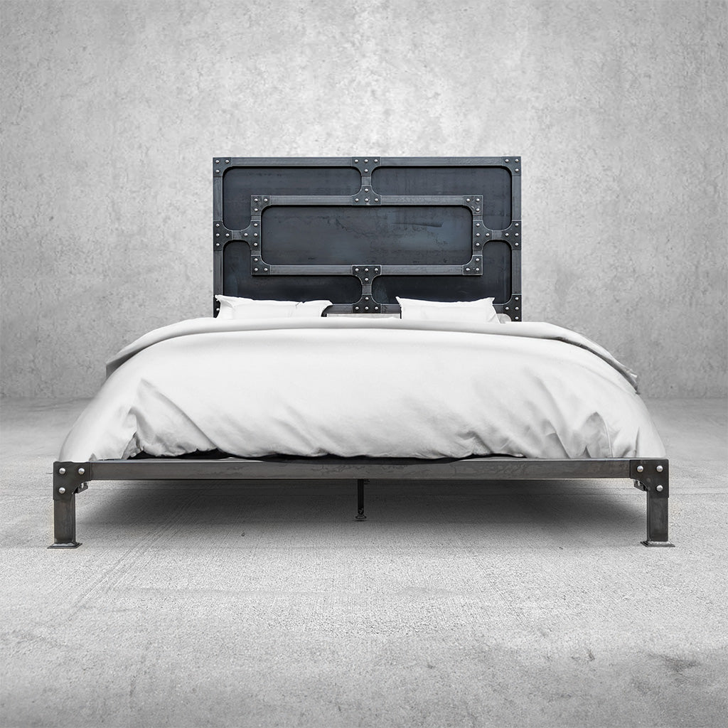 GrandView Bed - Headboard and Frame – Modern Industrial
