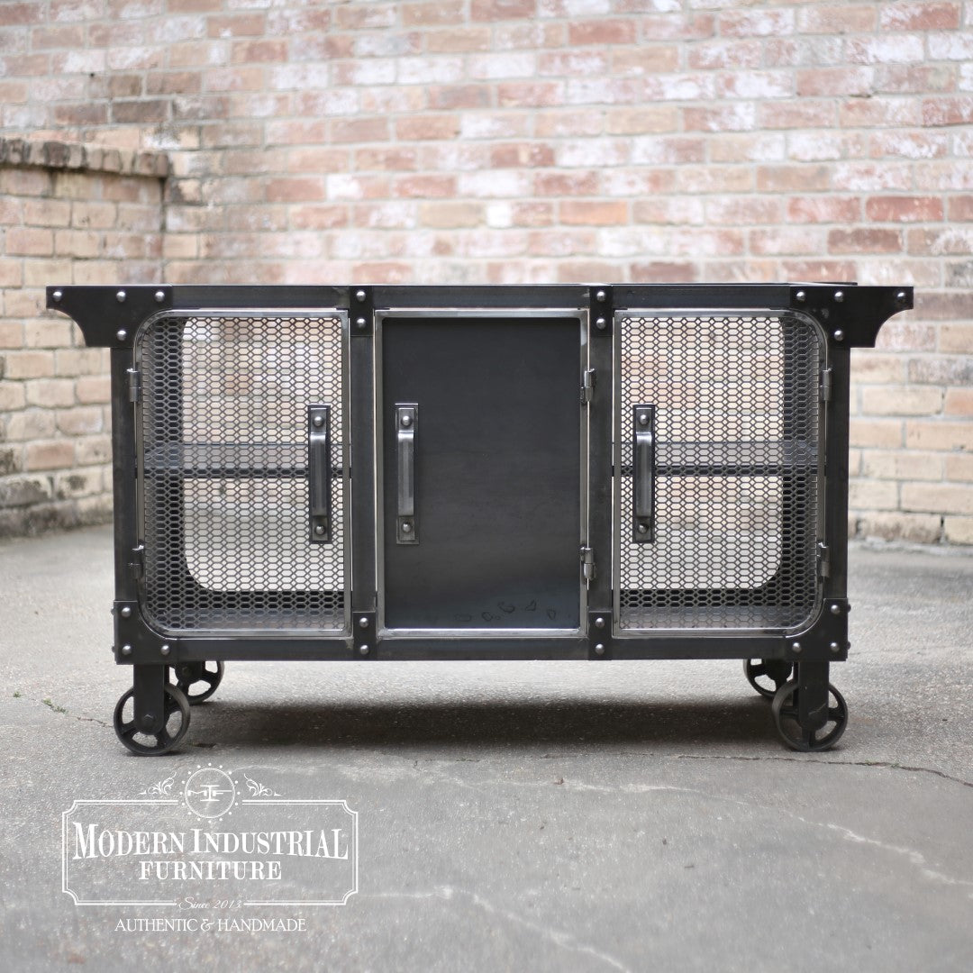 Industrial Metal Vanity Industrial Metal Vanity Wall Mirror With