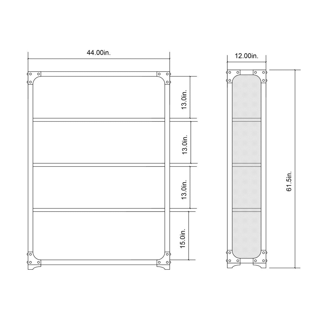 Industrial Bookcase – Modern Industrial Furniture