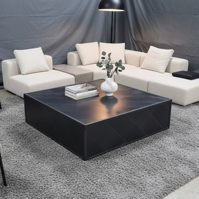 Rolling Steel Coffee Table