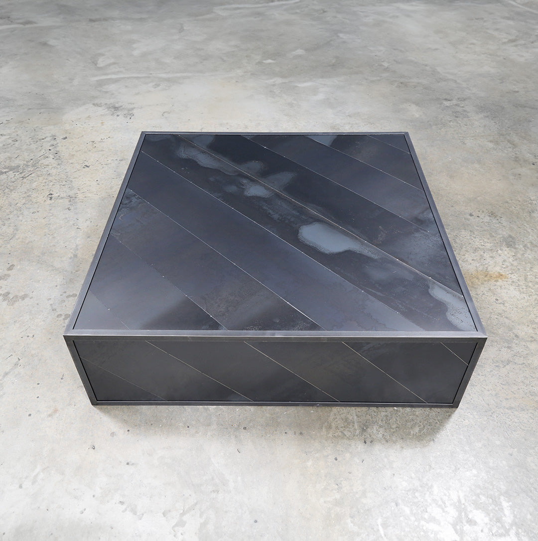 Rolling Steel Coffee Table