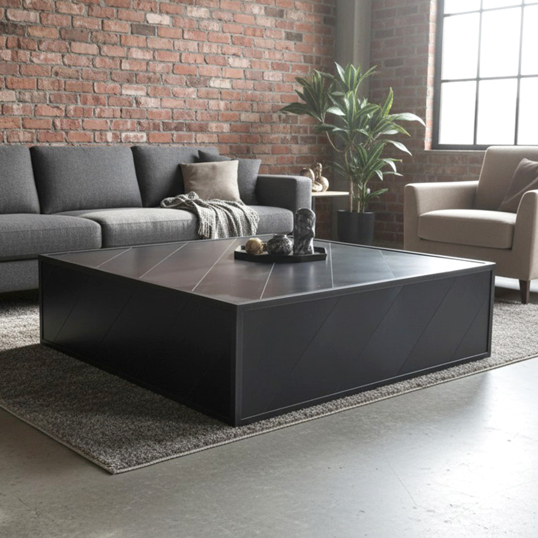 Rolling Steel Coffee Table