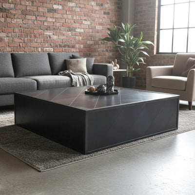 Rolling Steel Coffee Table