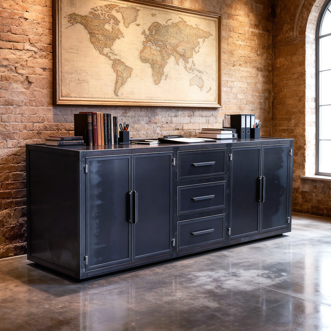 Flatiron Credenza - Steel
