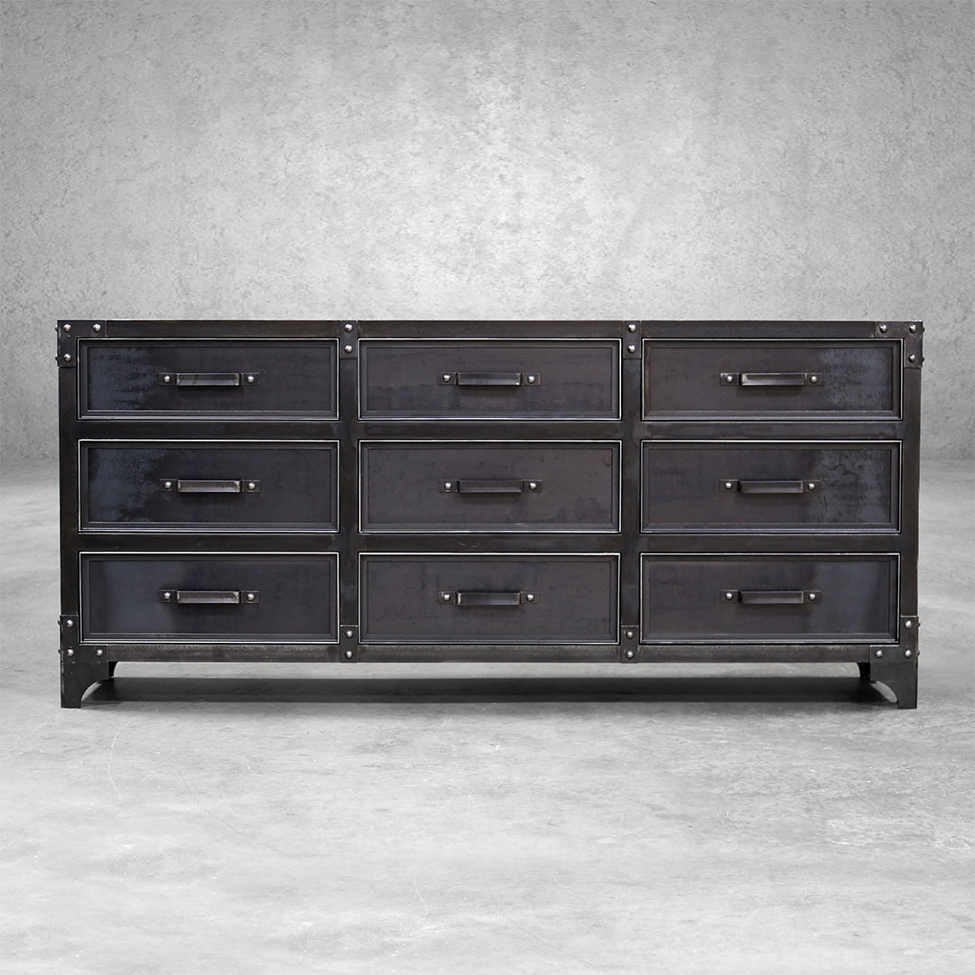 knee length dresses for ladies Blake 3 Drawer Dresser with Hutch, Black Oak – Mopio main image 0