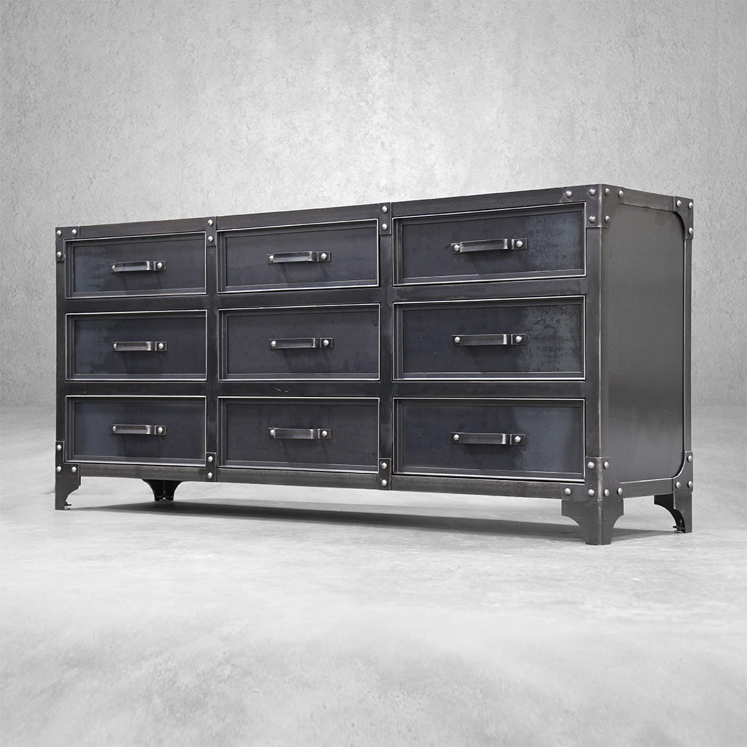 GrandView 9-Drawer Industrial Dresser Modern Industrial Furniture GrandView 9-Drawer Industrial Dresser Modern Industrial Furniture