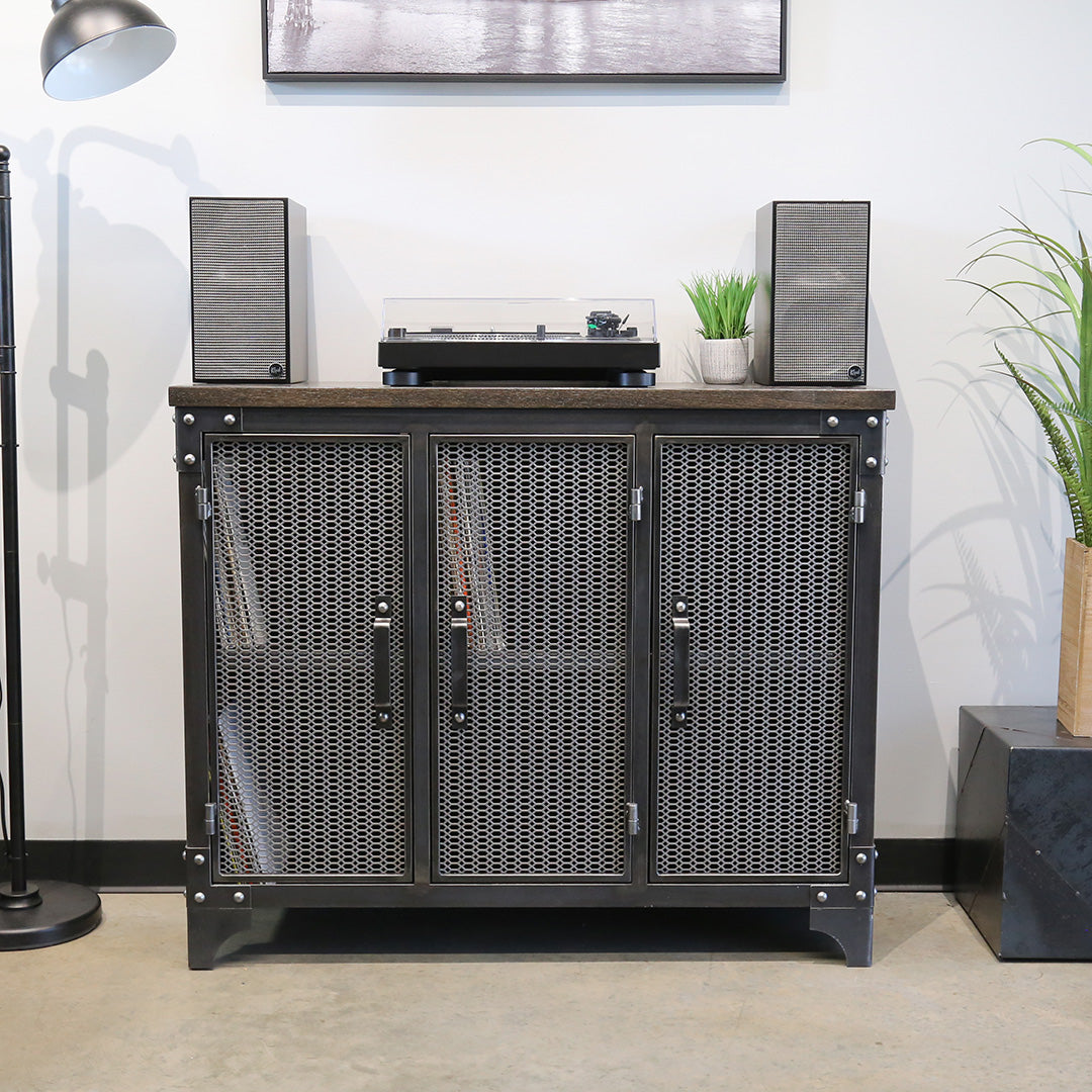 Vinyl Storage Cabinet - 3-Door