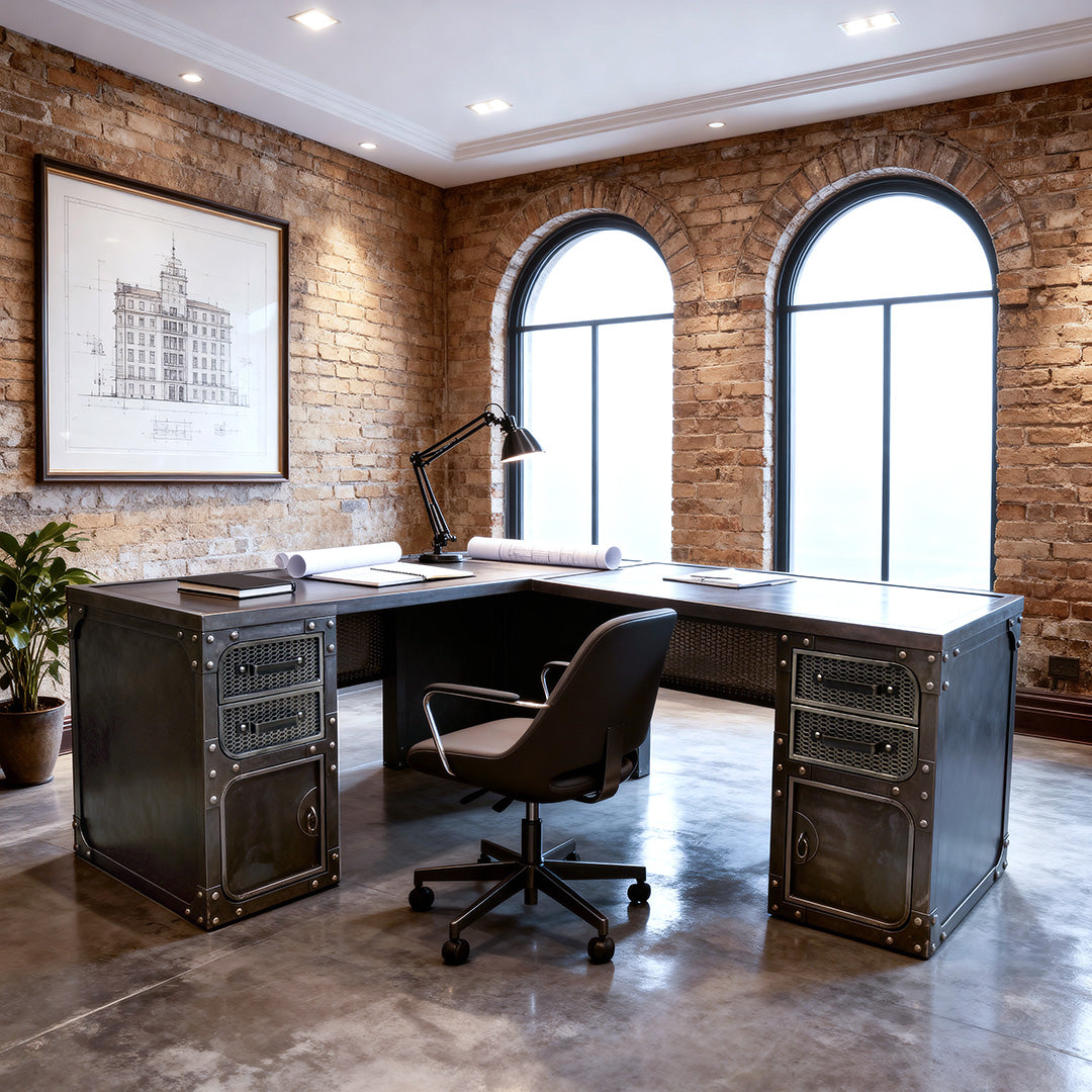 Steel Courier L-Desk