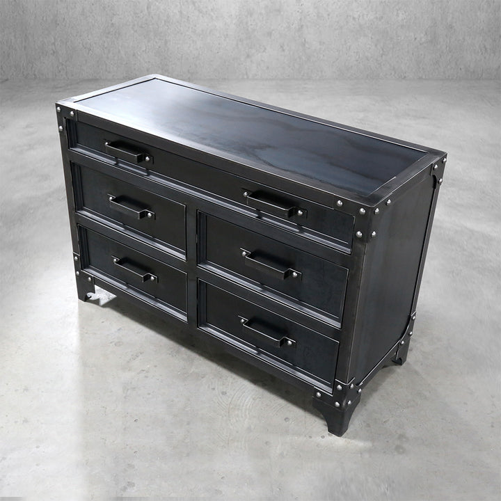 GrandView 5-Drawer Industrial Metal Dresser – Modern Industrial Furniture