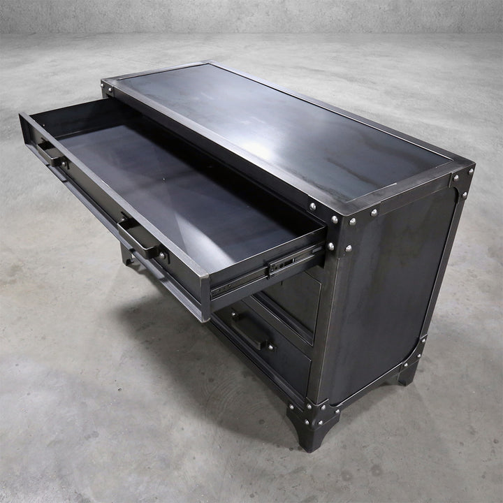 GrandView 5-Drawer Industrial Metal Dresser – Modern Industrial Furniture