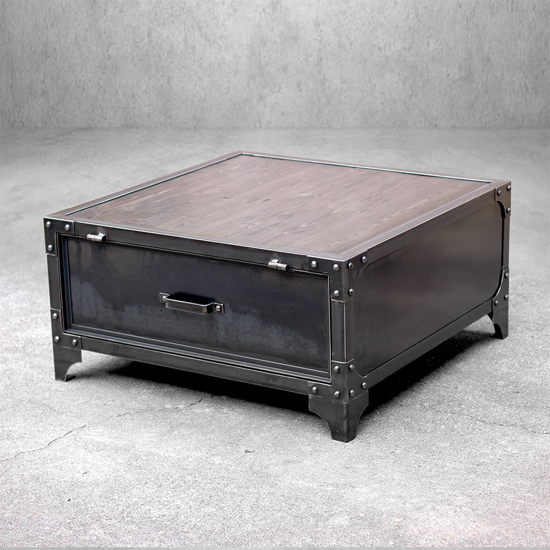 家具 FERUM INDUSTRIAL COFFEE TABLE Amazon.com: SUPER DEAL 2-Tier Industrial Coffee Table with Storage