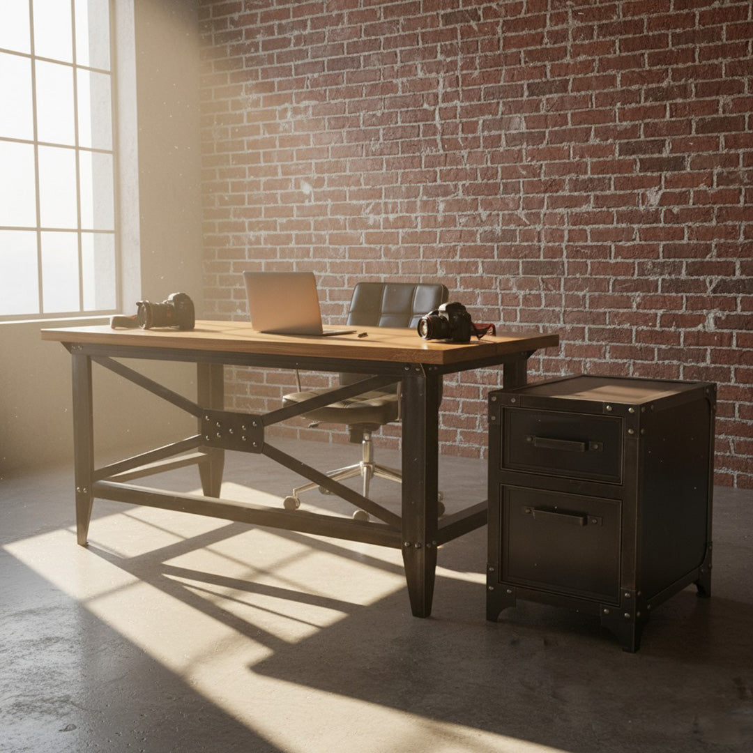 Machinist Desk with X-Brace