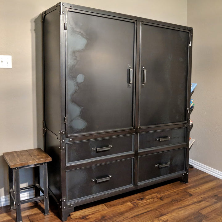 Industrial metal wardrobe cheap