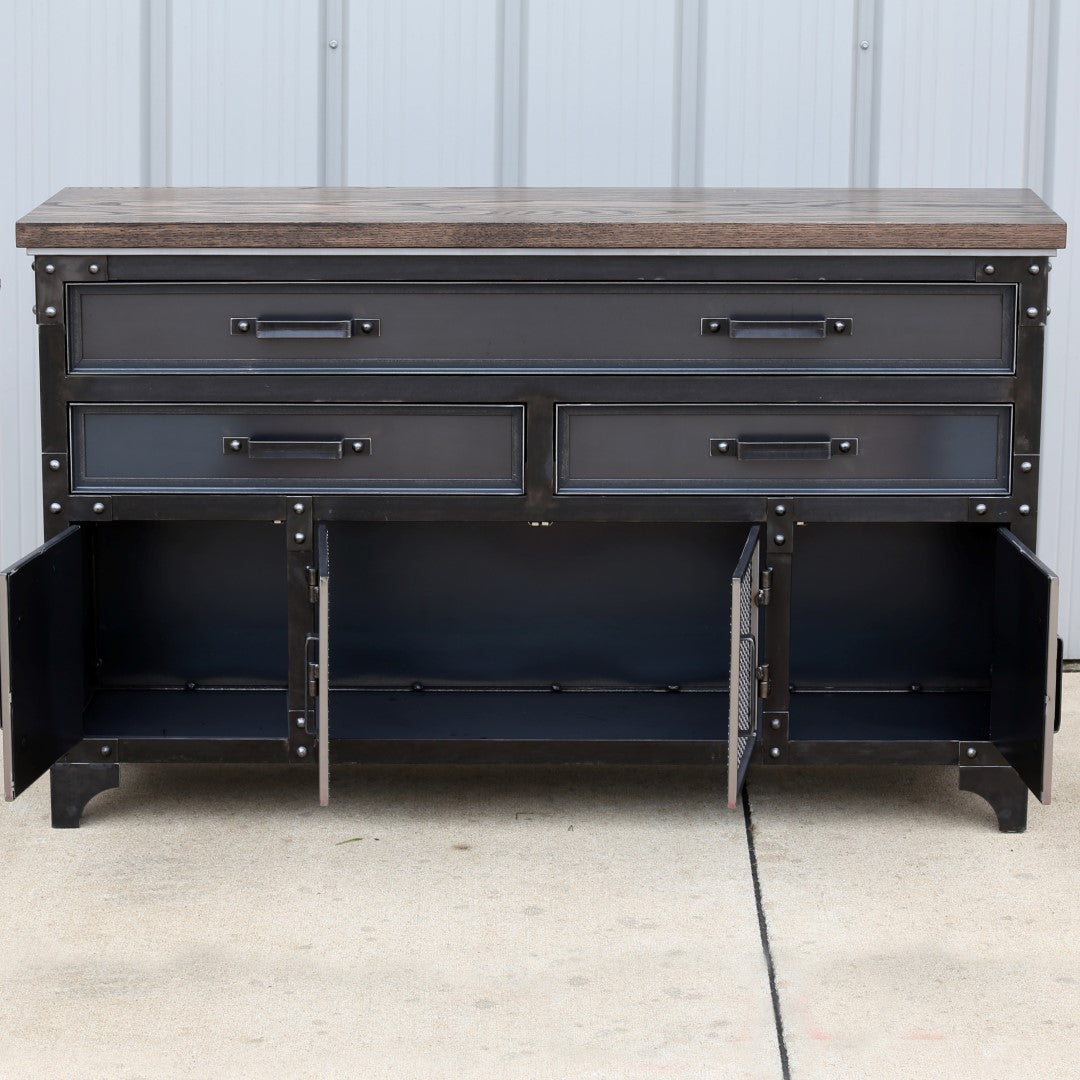GrandView 5-Drawer Industrial Metal Dresser – Modern Industrial Furniture