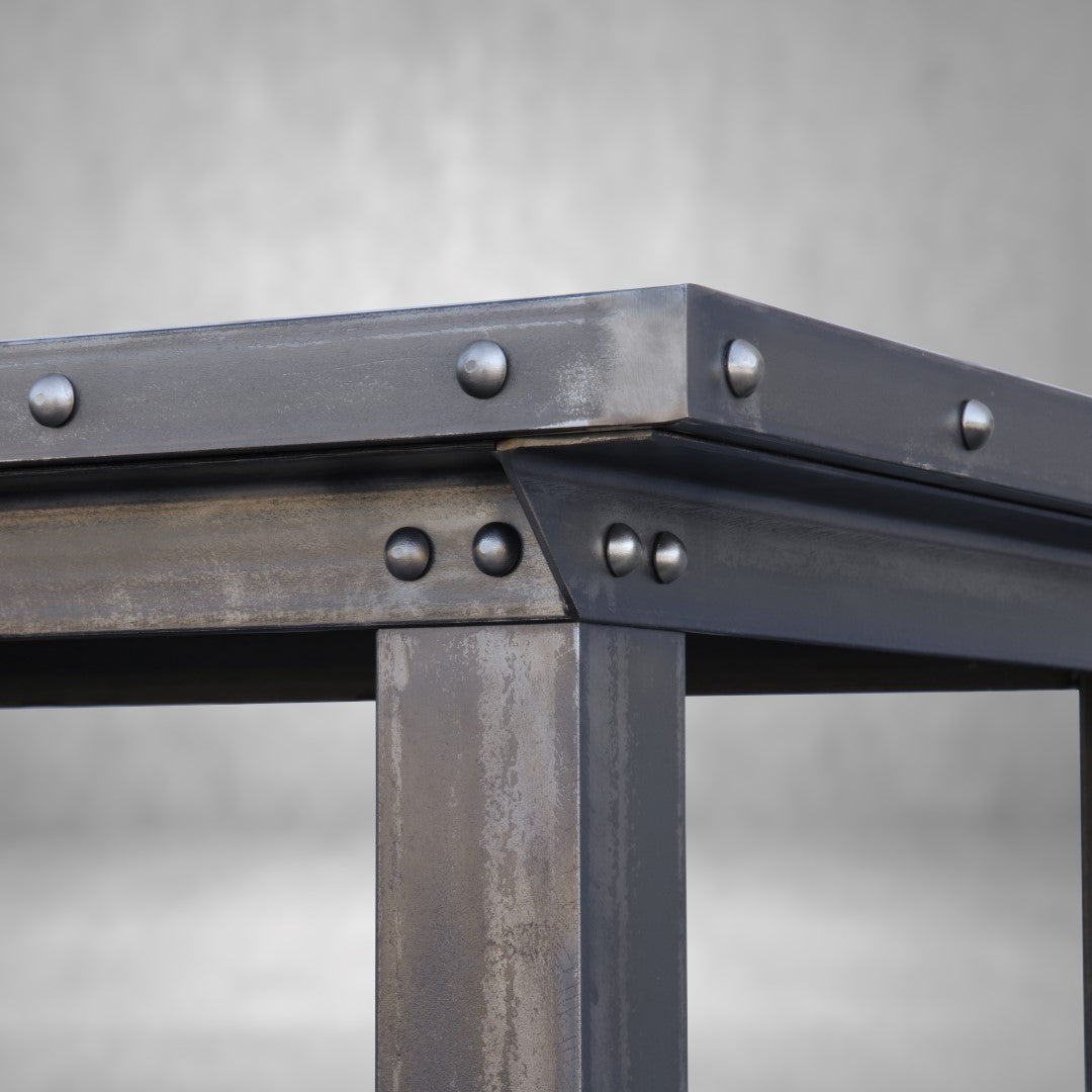Steel Machinist Desk with Brace