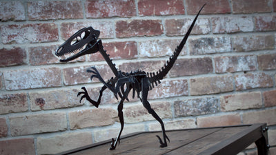 Metal Dinosaur - Velociraptor Fossil