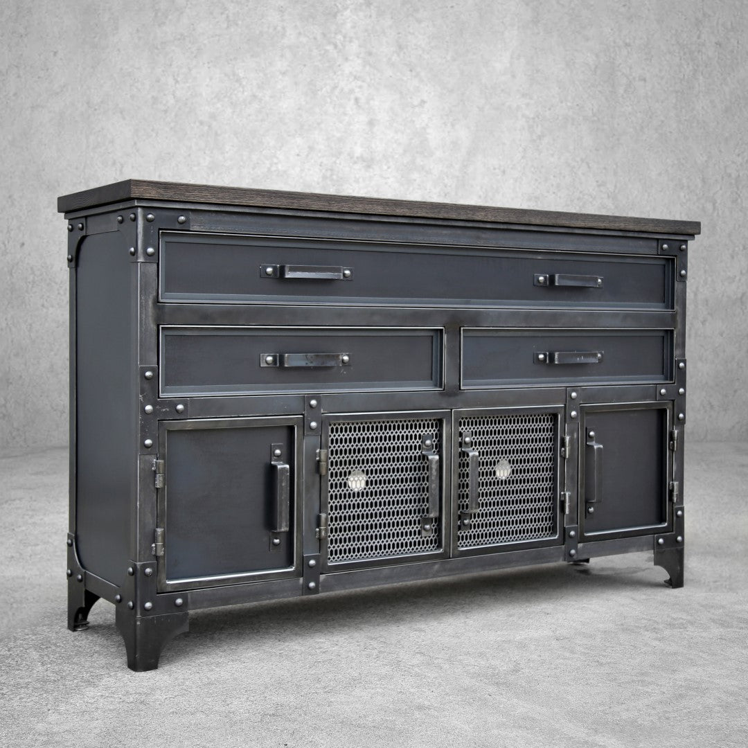 GrandView 5-Drawer Industrial Metal Dresser – Modern Industrial Furniture