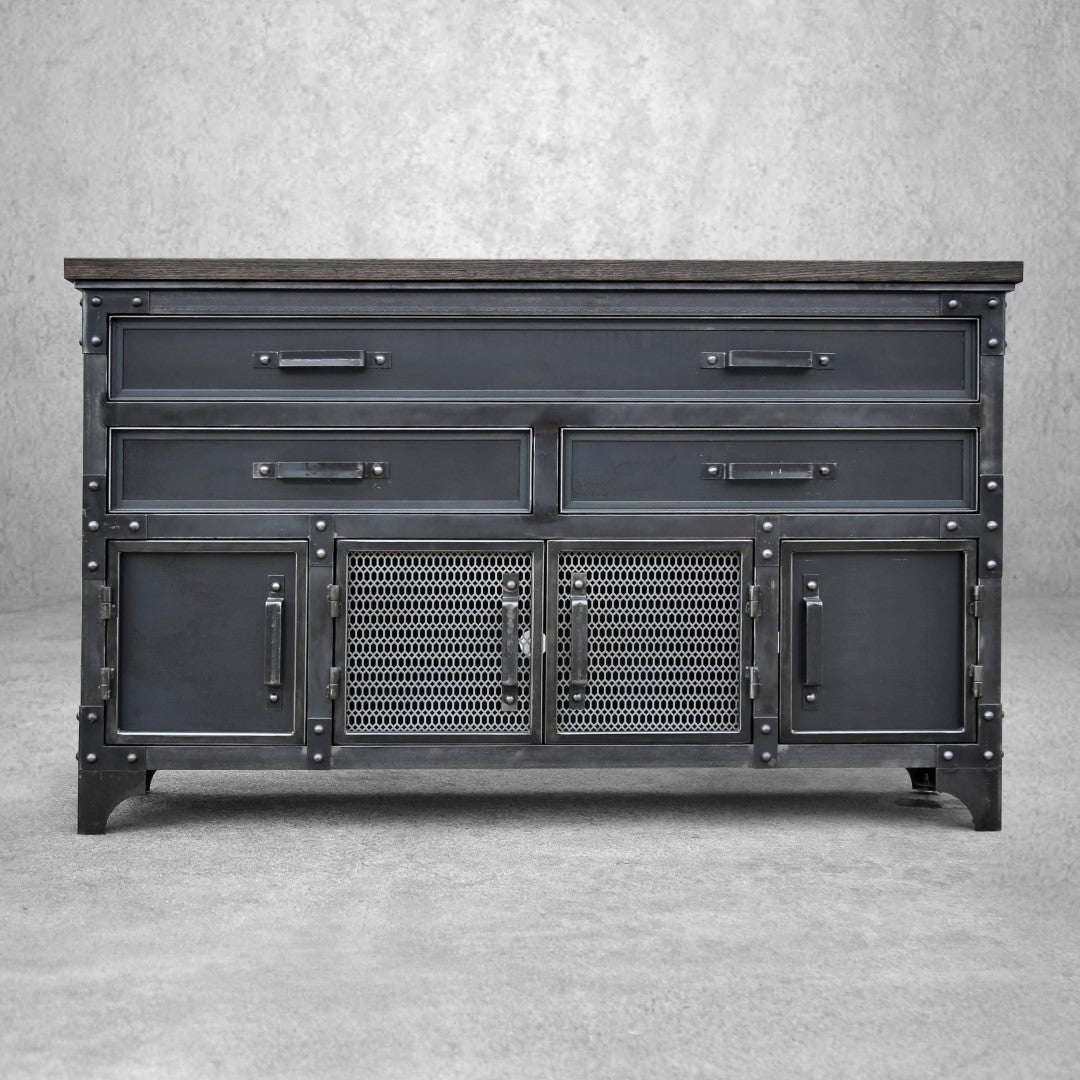 GrandView 5-Drawer Industrial Metal Dresser – Modern Industrial Furniture