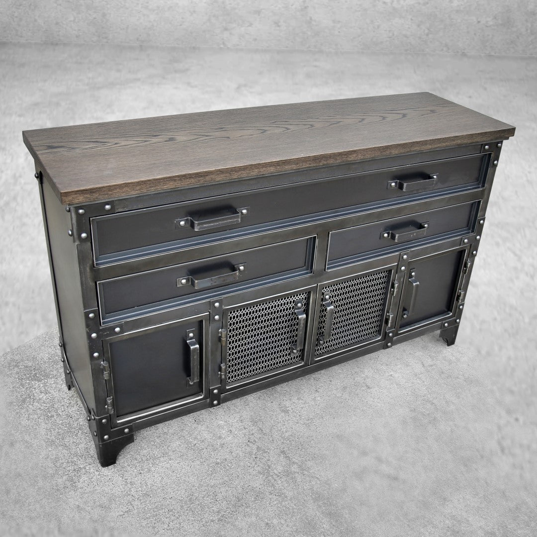 GrandView 5-Drawer Industrial Metal Dresser – Modern Industrial Furniture