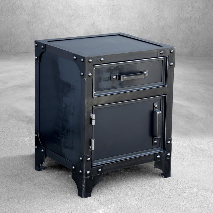 GrandView Nightstand / End Table – Modern Industrial Furniture